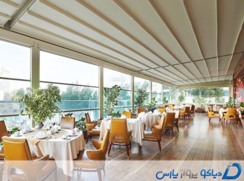 نمایی از رستوران اردشیر هتل کوروش