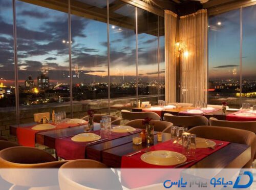 چشم انداز زیبای رستوران