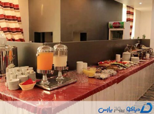منوی سلف صبحانه هتل سان راز